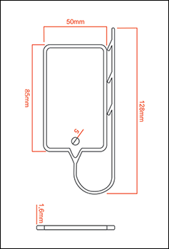 Desenho técnico. CAD. Modelo PCI.